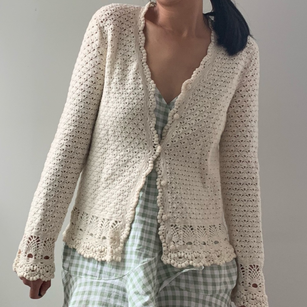 Handknit for Ralph Lauren Vintage cardigan
